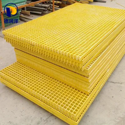 FRP Composites Grating Fiberglass Mesh Grating Walkway Platform Application